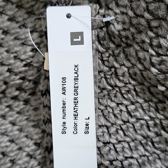 LAMADE HEATHER GREY KNIT SWEATER/ L. - Picture 5 of 13